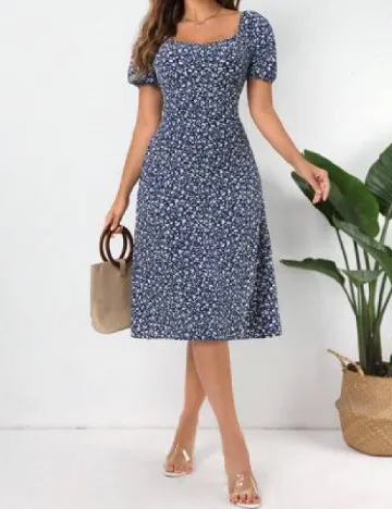 Rochie medie SHEIN, albastru