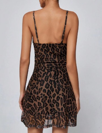Rochie scurta SHEIN, animal print