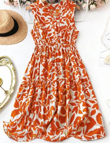 Rochie scurta SHEIN CURVE, portocaliu