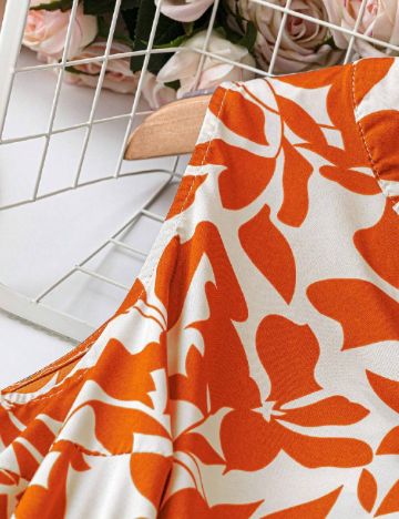 Rochie scurta SHEIN CURVE, portocaliu