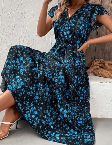 Rochie medie SHEIN, albastru