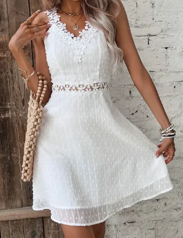 Rochie scurta SHEIN, alb