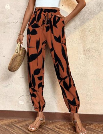 Pantaloni SHEIN, caramiziu