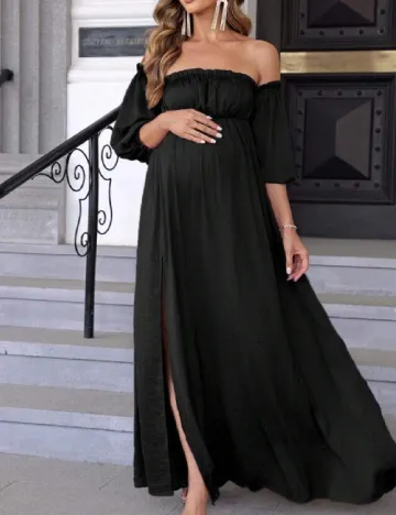 Rochie lunga SHEIN Maternity, negru