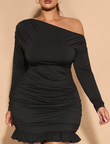 Rochie scurta SHEIN CURVE, negru