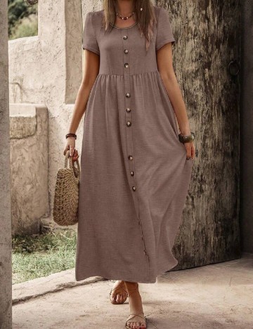 Rochie lunga SHEIN, maro