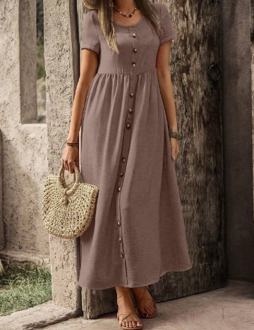 Rochie lunga SHEIN, maro