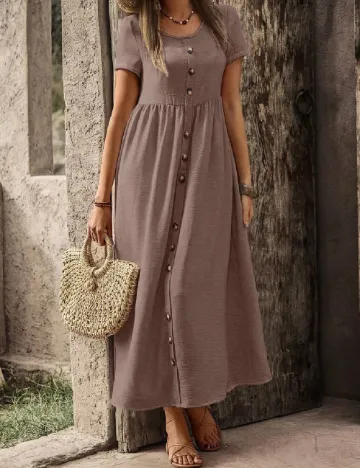 Rochie lunga SHEIN, maro