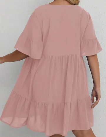 Rochie scurta SHEIN CURVE, roz