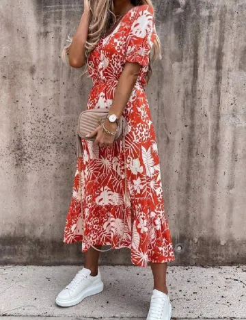 Rochie medie SHEIN, rosu