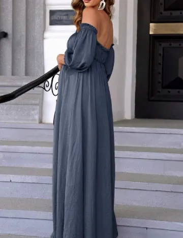 Rochie lunga SHEIN Maternity, bleumarin