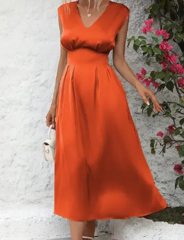 Rochie medie SHEIN, portocaliu