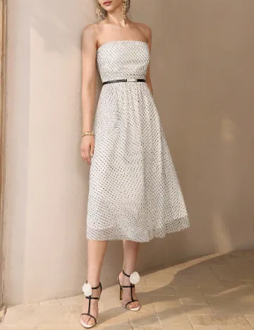 Rochie medie MOTF, alb