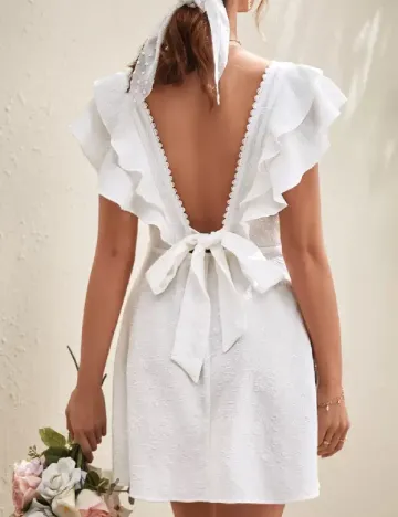 Rochie scurta SHEIN, alb