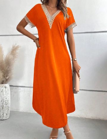 Rochie lunga SHEIN, portocaliu