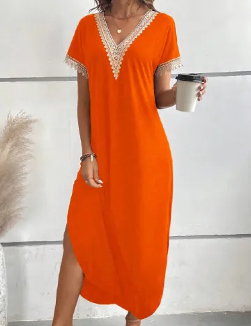 Rochie lunga SHEIN, portocaliu