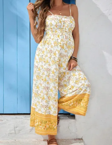 Salopeta SHEIN Maternity, floral print
