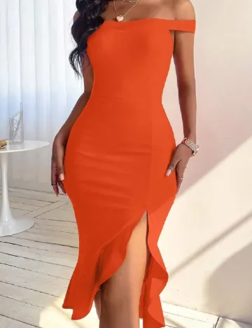 Rochie medie SHEIN, portocaliu