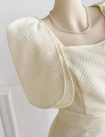 Rochie medie SHEIN, ecru