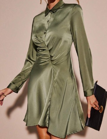Rochie scurta SHEIN, verde