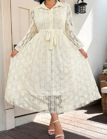 Rochie lunga SHEIN CURVE, crem