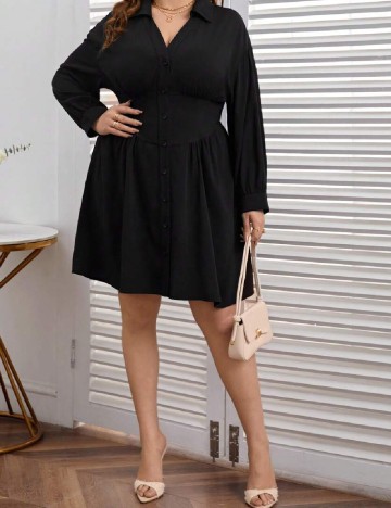 Rochie scurta SHEIN CURVE, negru