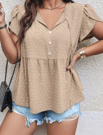 Bluza SHEIN CURVE, crem