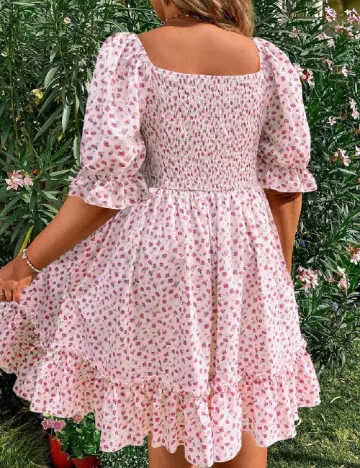 Rochie scurta SHEIN CURVE, floral print