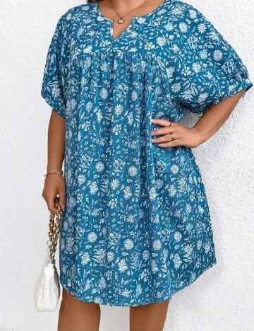 Rochie scurta SHEIN CURVE, albastru