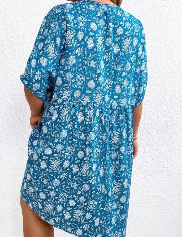 Rochie scurta SHEIN CURVE, albastru