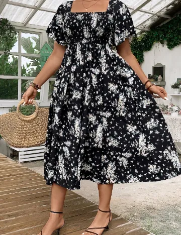 Rochie medie SHEIN CURVE, negru