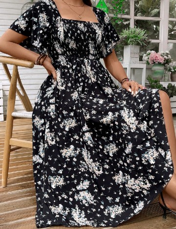 Rochie medie SHEIN CURVE, negru