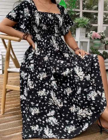 Rochie medie SHEIN CURVE, negru