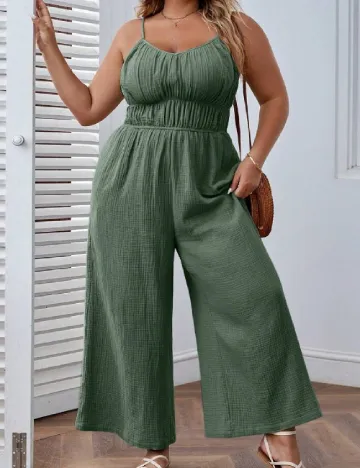 Salopeta SHEIN CURVE, verde