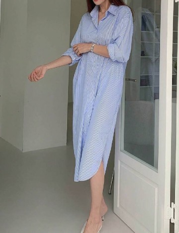 Rochie medie Dazy, albastru
