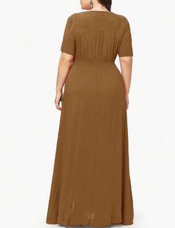 Rochie lunga SHEIN CURVE, maro