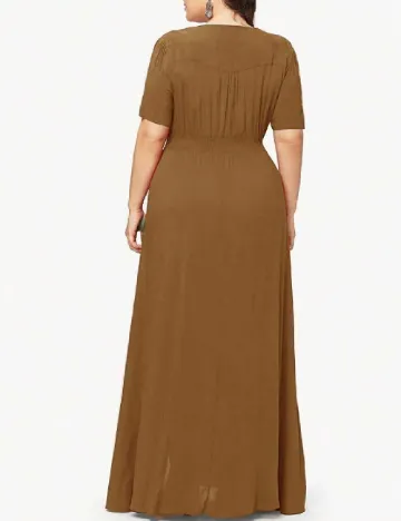 Rochie lunga SHEIN CURVE, maro