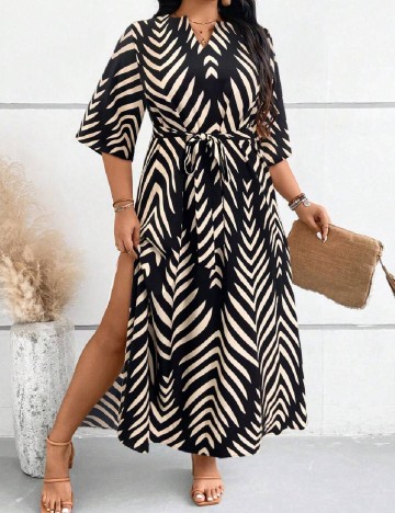 Rochie lunga SHEIN CURVE, negru