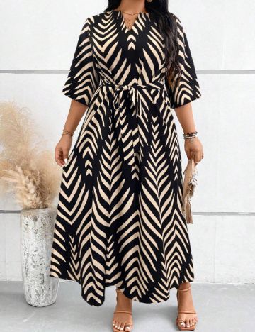 Rochie lunga SHEIN CURVE, negru