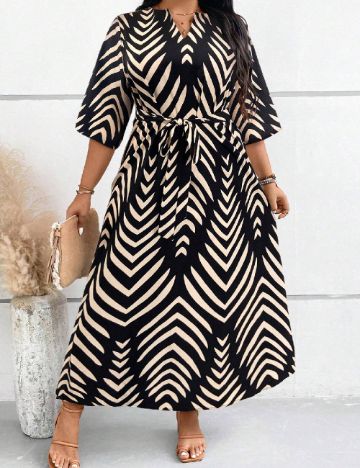 Rochie lunga SHEIN CURVE, negru