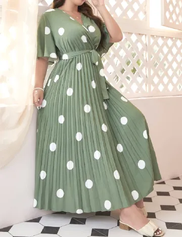 Rochie lunga SHEIN CURVE, verde
