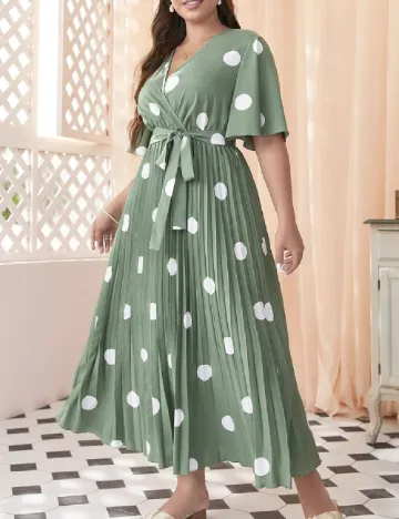 Rochie lunga SHEIN CURVE, verde