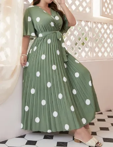 Rochie lunga SHEIN CURVE, verde