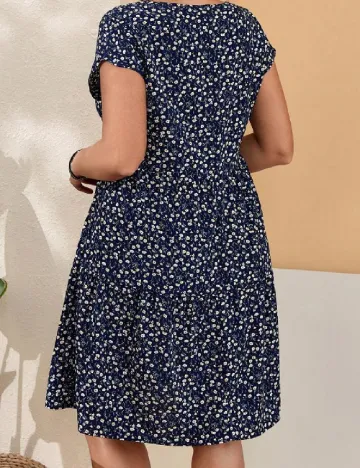 Rochie scurta Emery Rose Curve, bleumarin