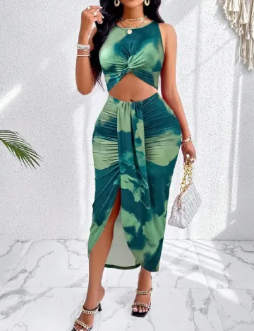 Rochie lunga SHEIN, verde