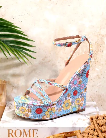 Sandale SHEIN, floral print