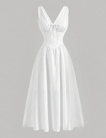 Rochie medie SHEIN, alb