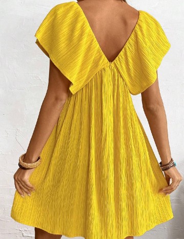 Rochie scurta SHEIN, galben