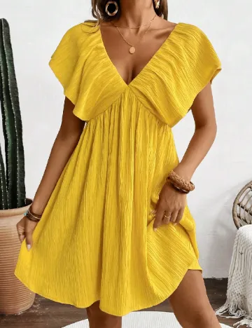 Rochie scurta SHEIN, galben