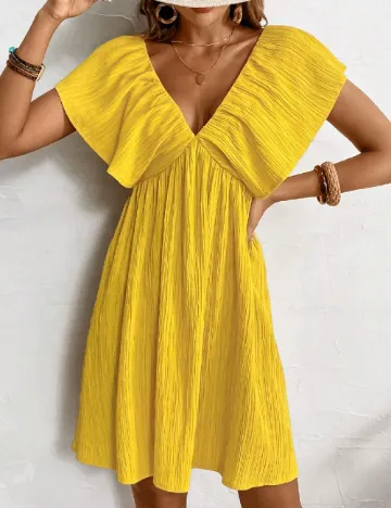 Rochie scurta SHEIN, galben